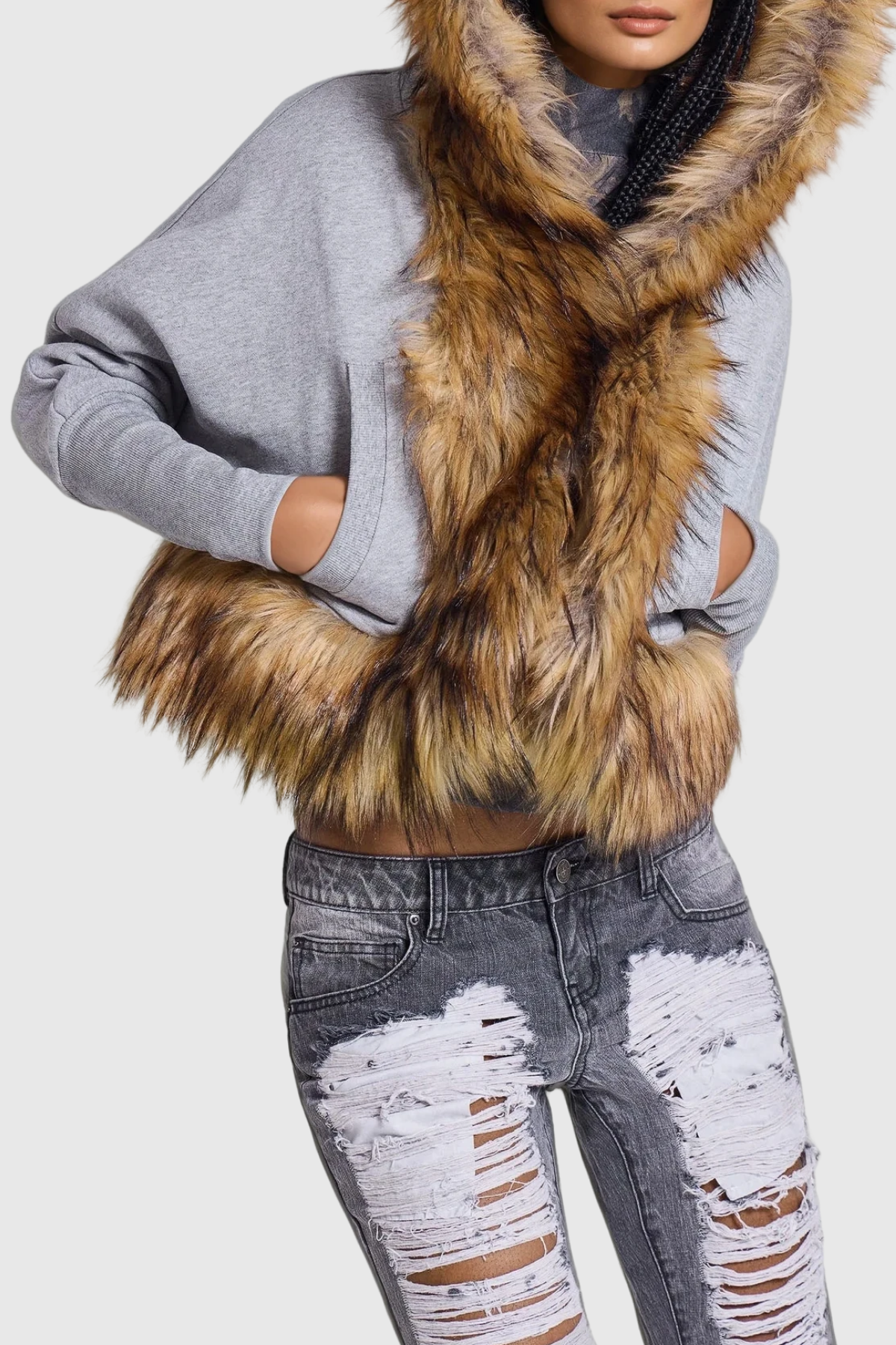 Dashiell Faux Fur Hooded Jacket
