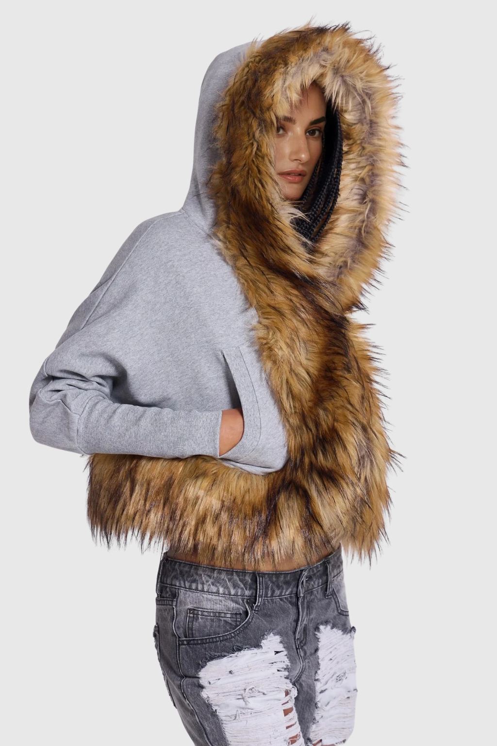 Dashiell Faux Fur Hooded Jacket