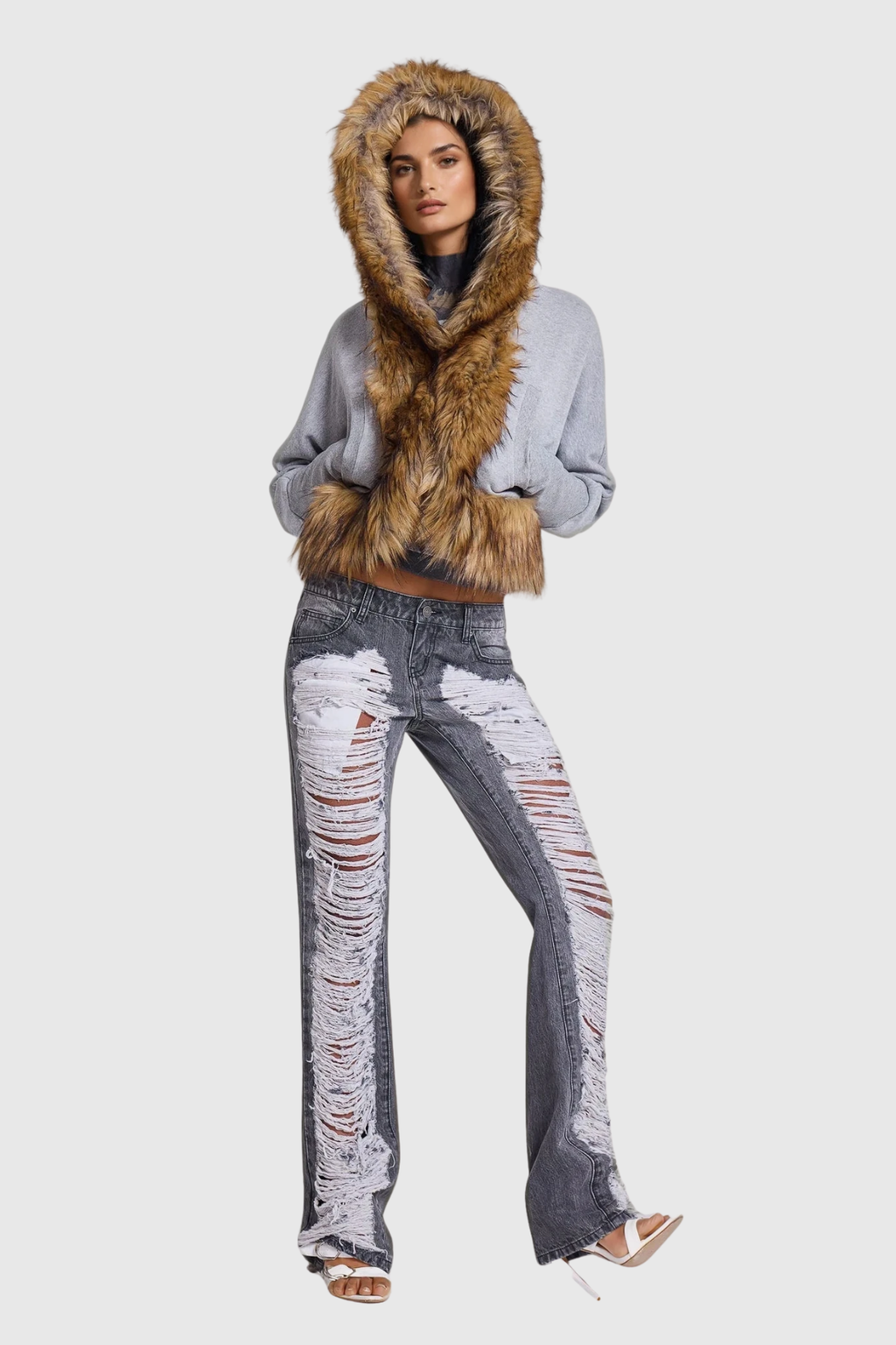 Dashiell Faux Fur Hooded Jacket
