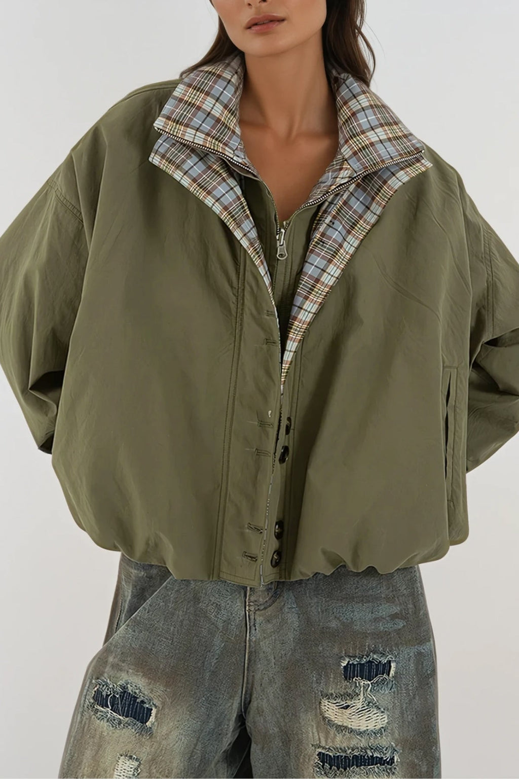 Dathan Deconstruct Grid Jacket