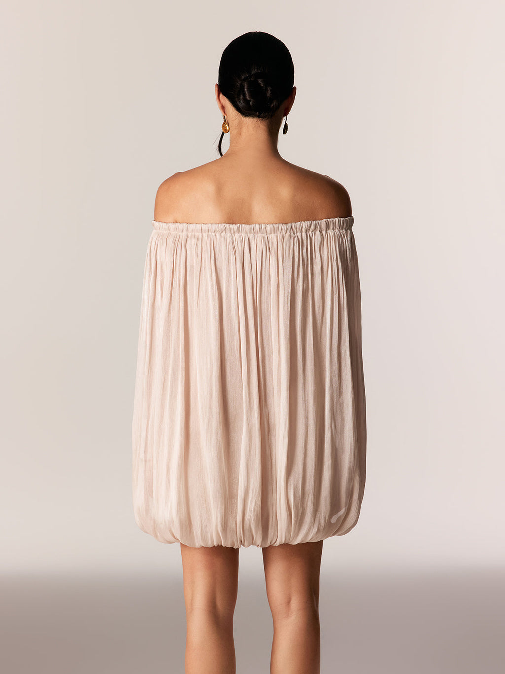 Davonte Off Shoulder Ruch Mini Dress