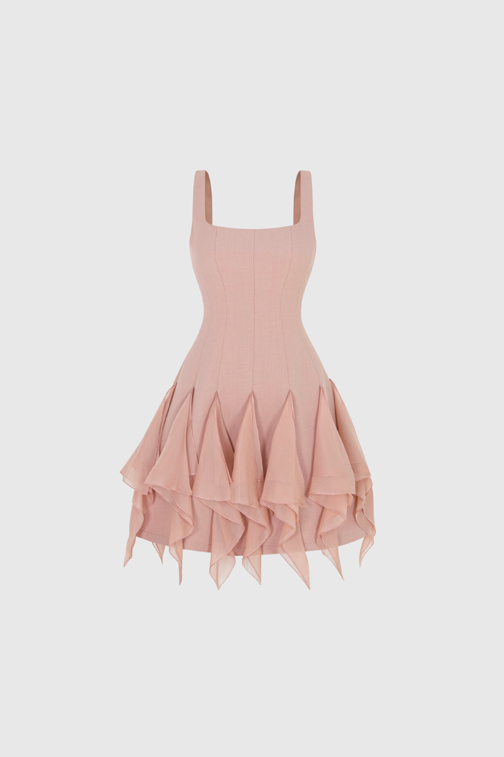 Davood Sleeveless Ruffle Mini Dress