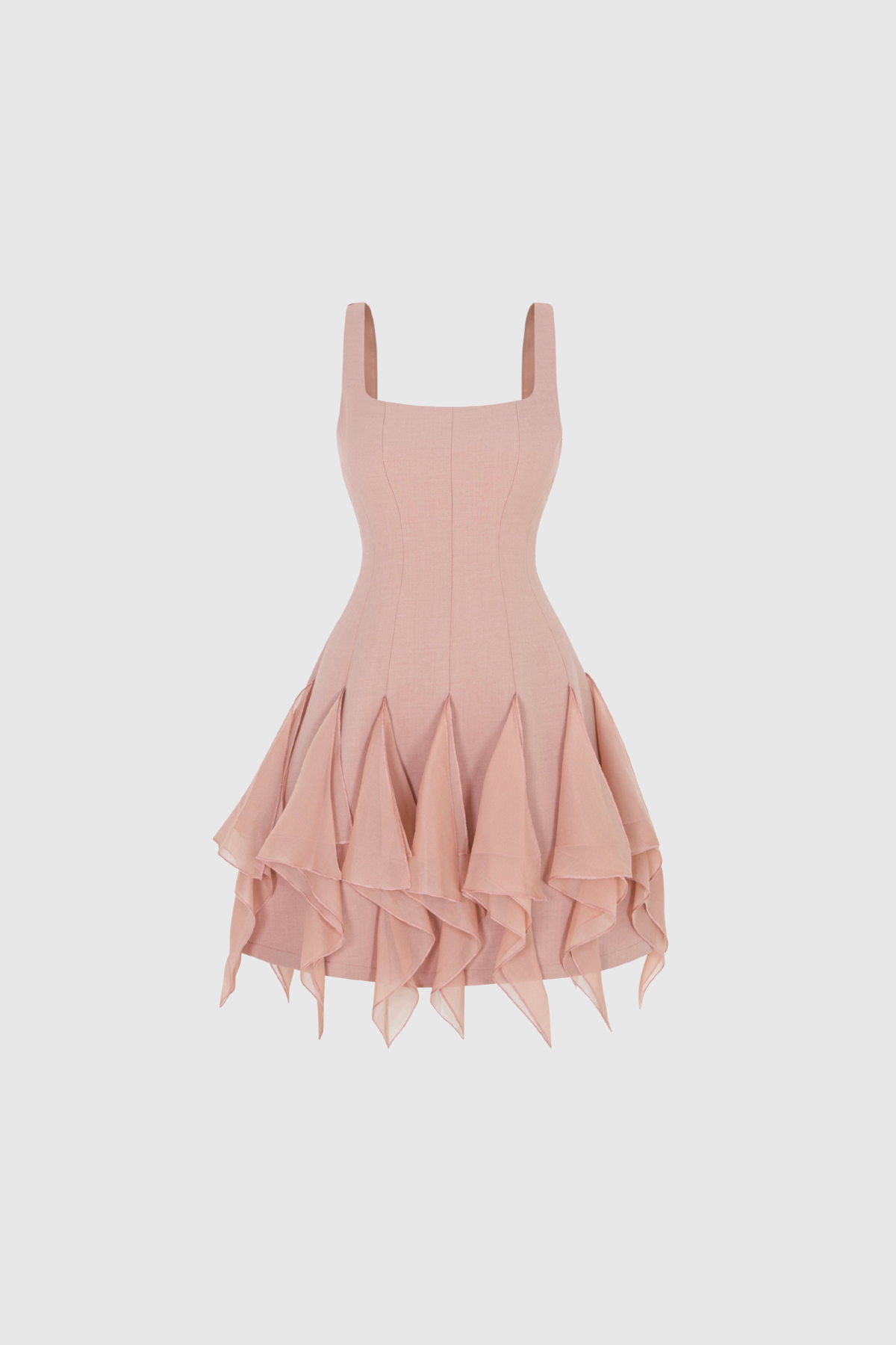 Davood Sleeveless Ruffle Mini Dress