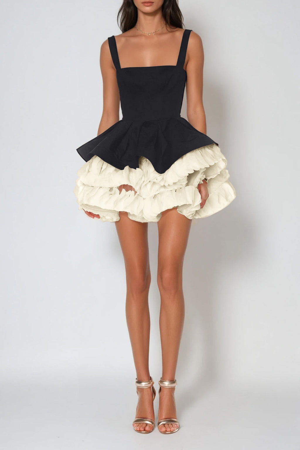 Davorka Sleeveless Puffy Mini Dress