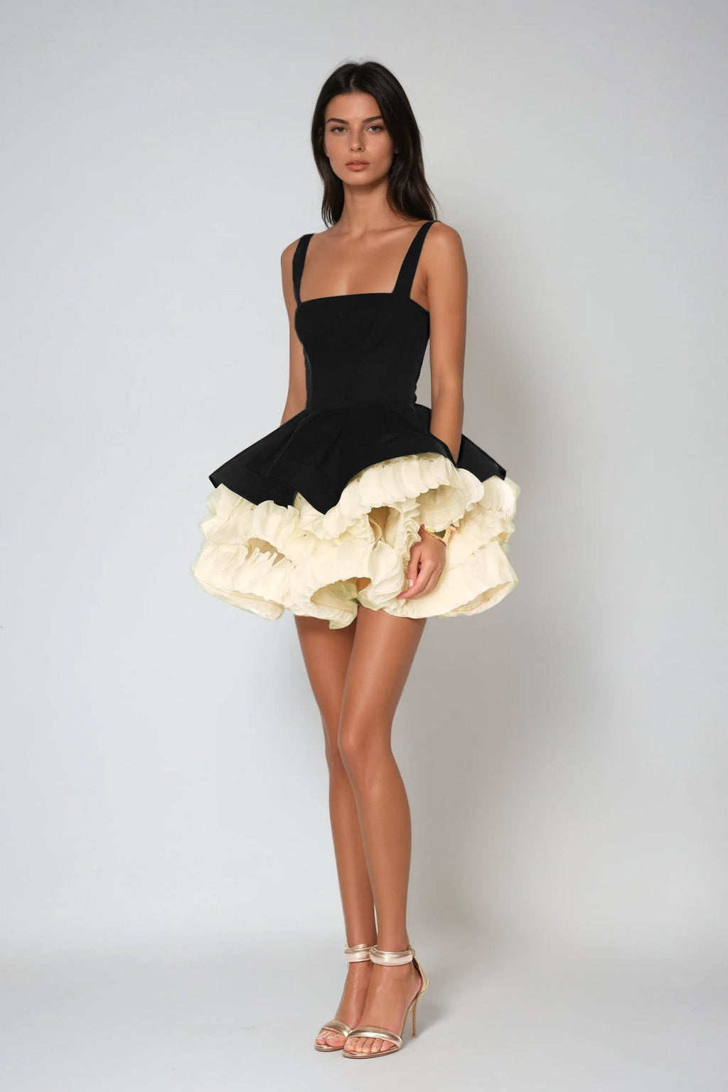 Davorka Sleeveless Puffy Mini Dress