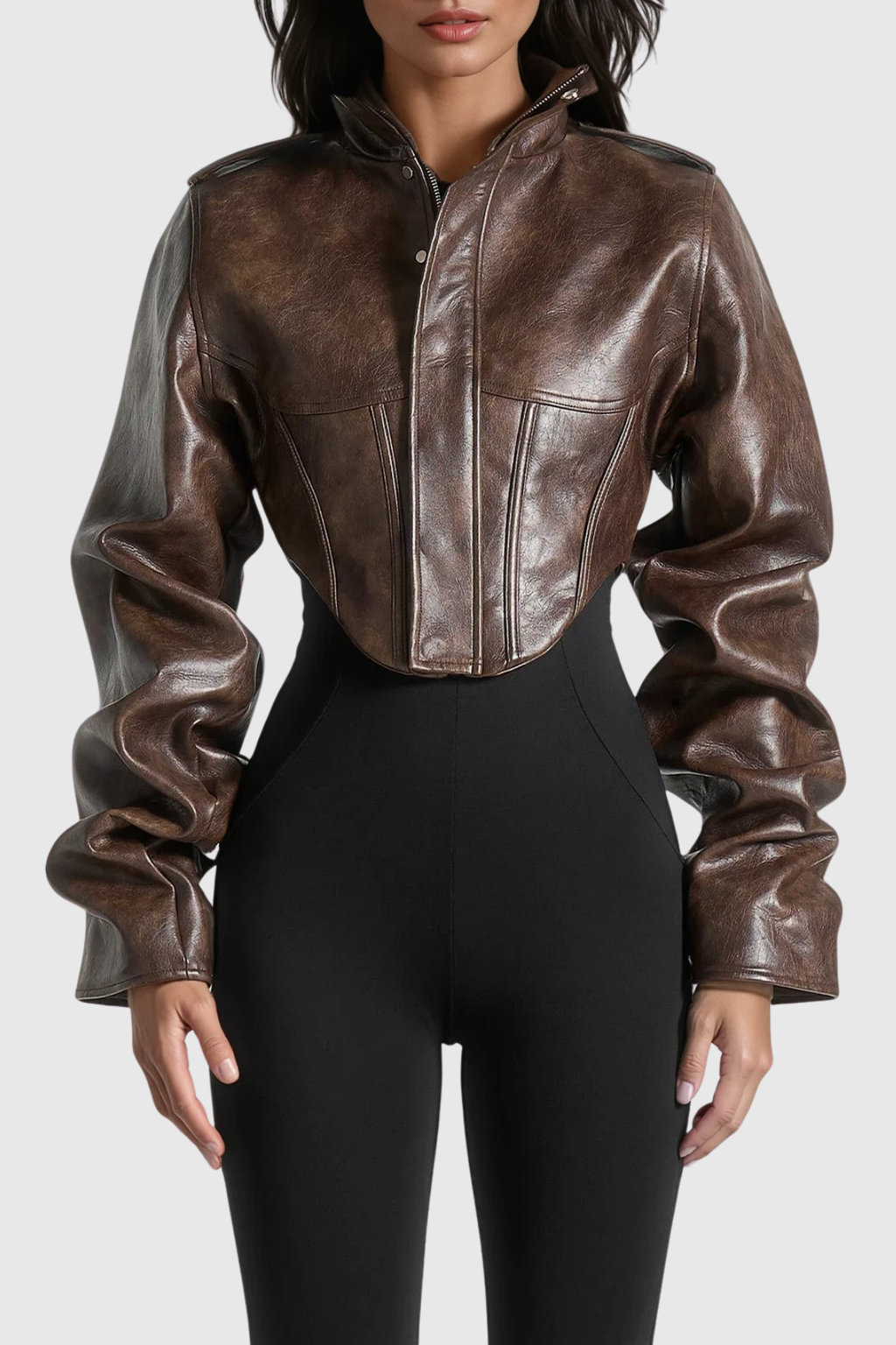 Davoud Corset Leather Jacket