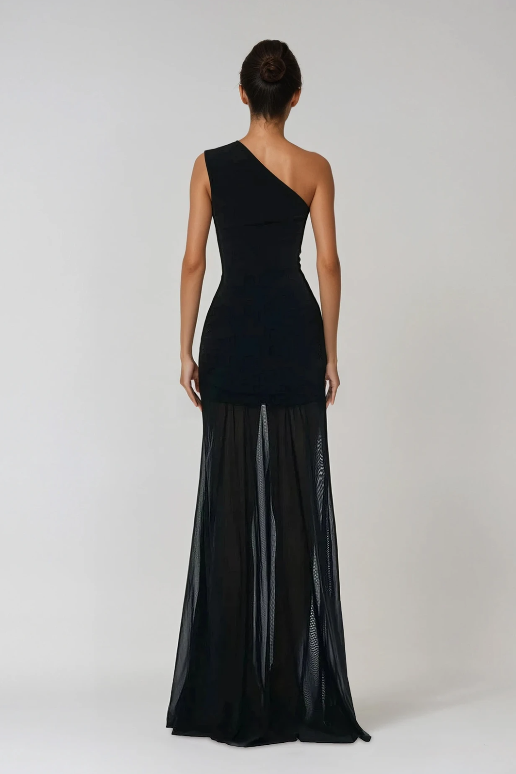 Dazbog One Shoulder Cutout Asymmetric Maxi Dress