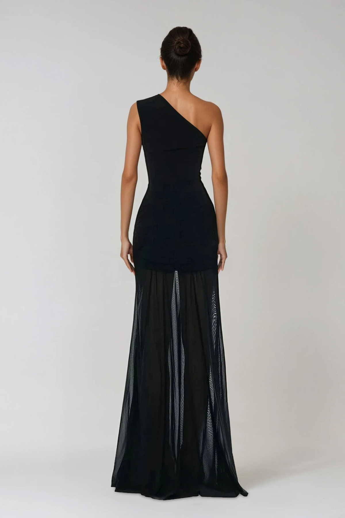 Dazbog One Shoulder Cutout Asymmetric Maxi Dress