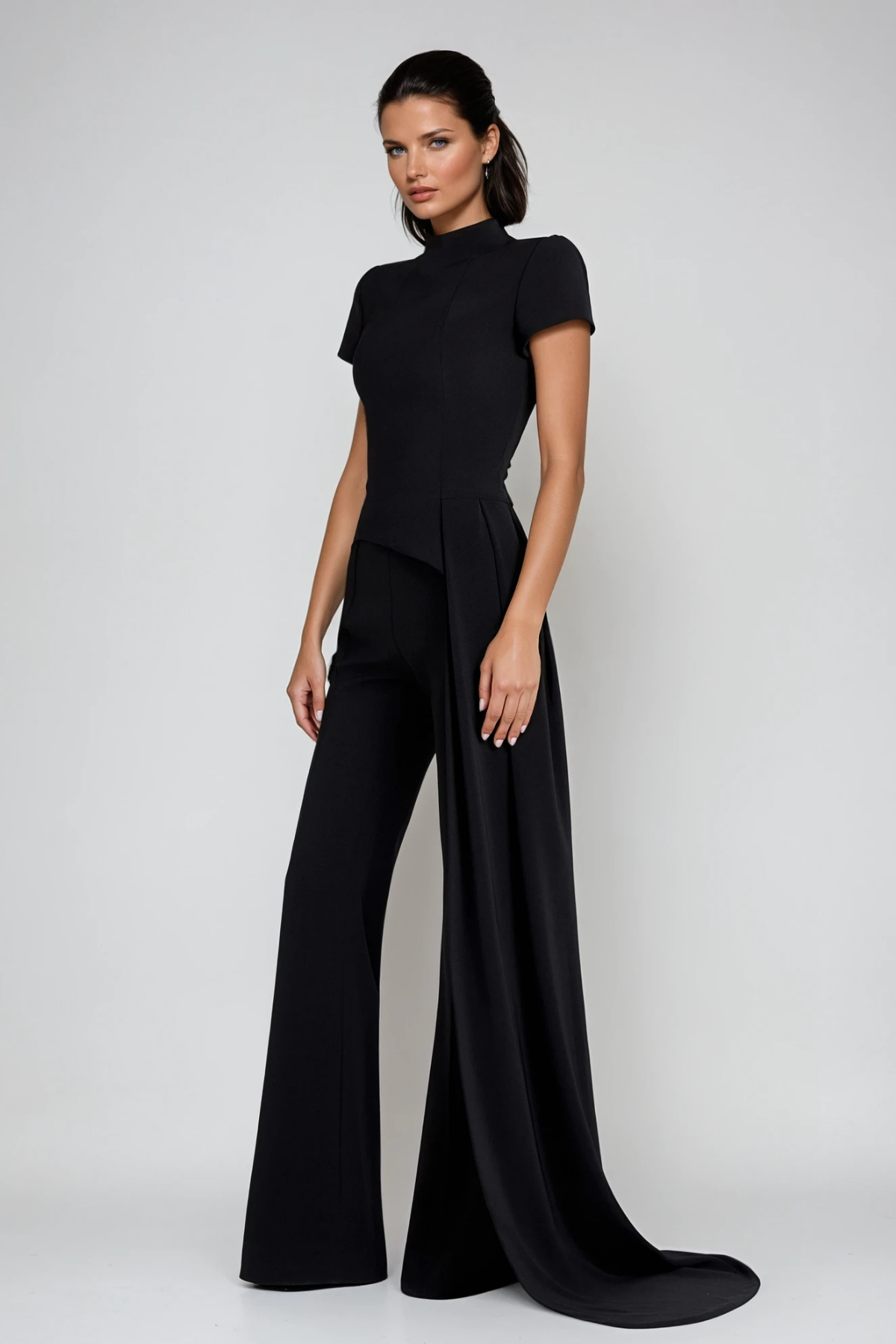 December Deconstruct  Fringe Pants Set In Black