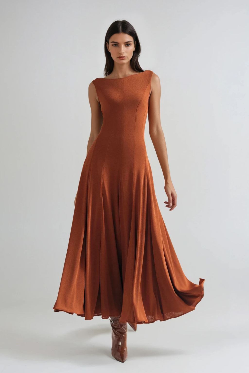 Decimus Sleeveless Ruch Maxi Dress