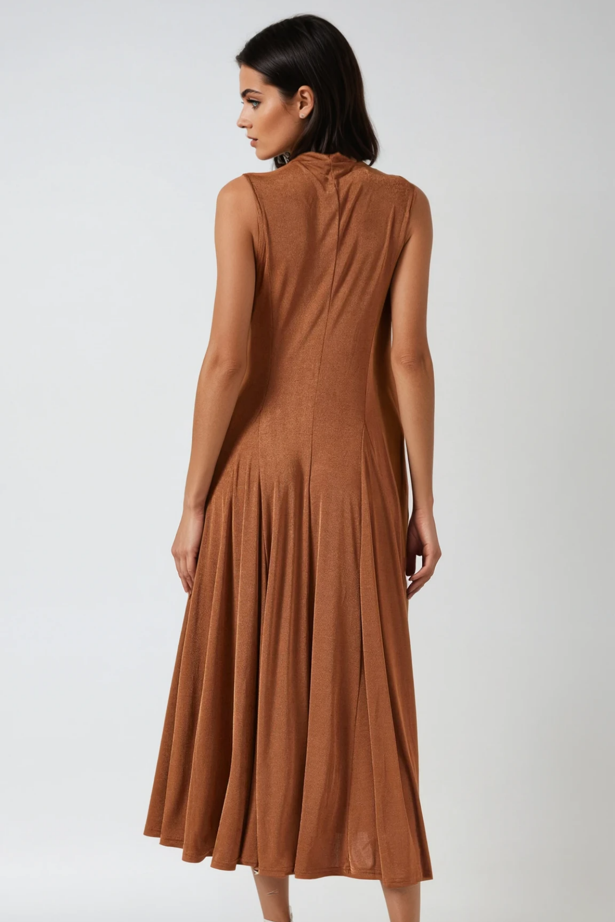 Decimus Sleeveless Ruch Maxi Dress