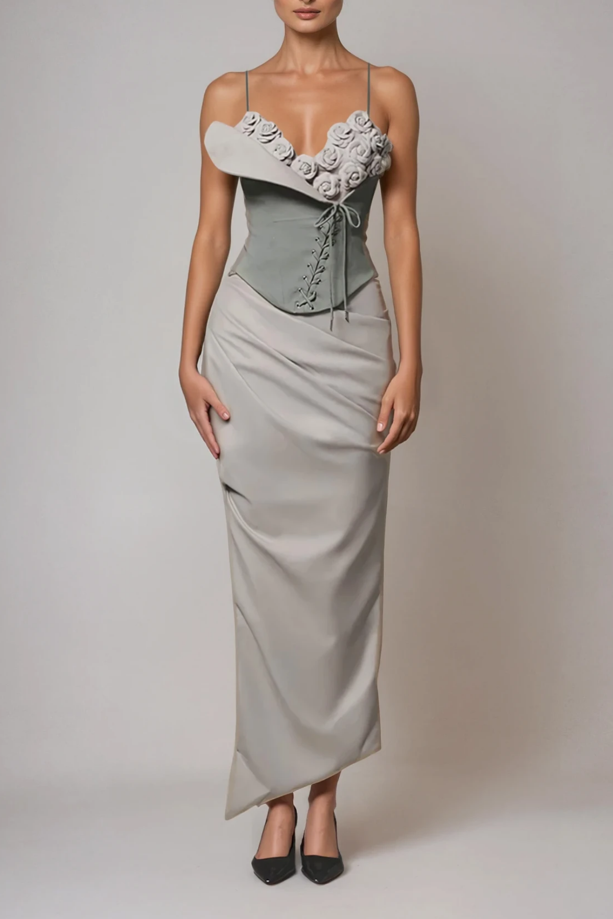 Deidre Flower Bodycon Skirt Set