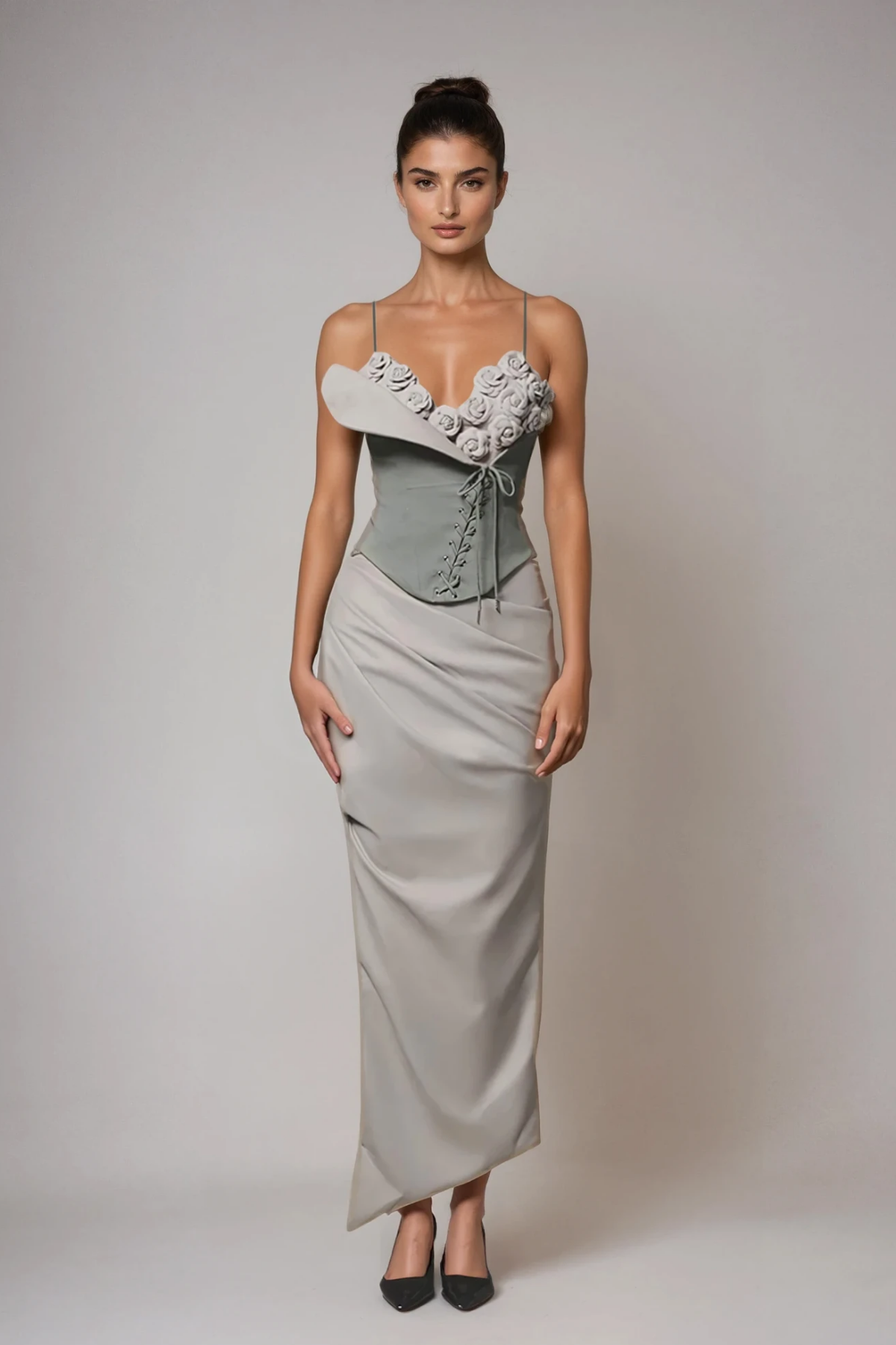 Deidre Flower Bodycon Skirt Set