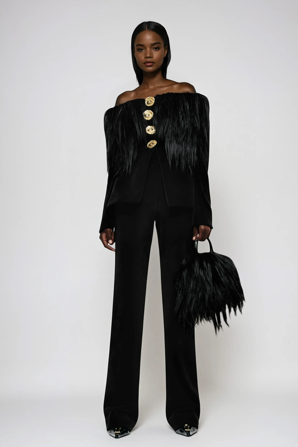 Dejan Off Shoulder Fringe Top