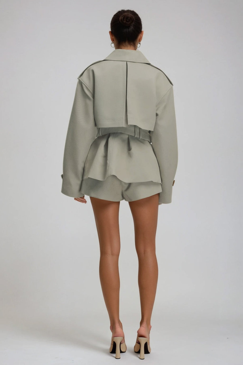 Dejana Trench Coat Pants Set