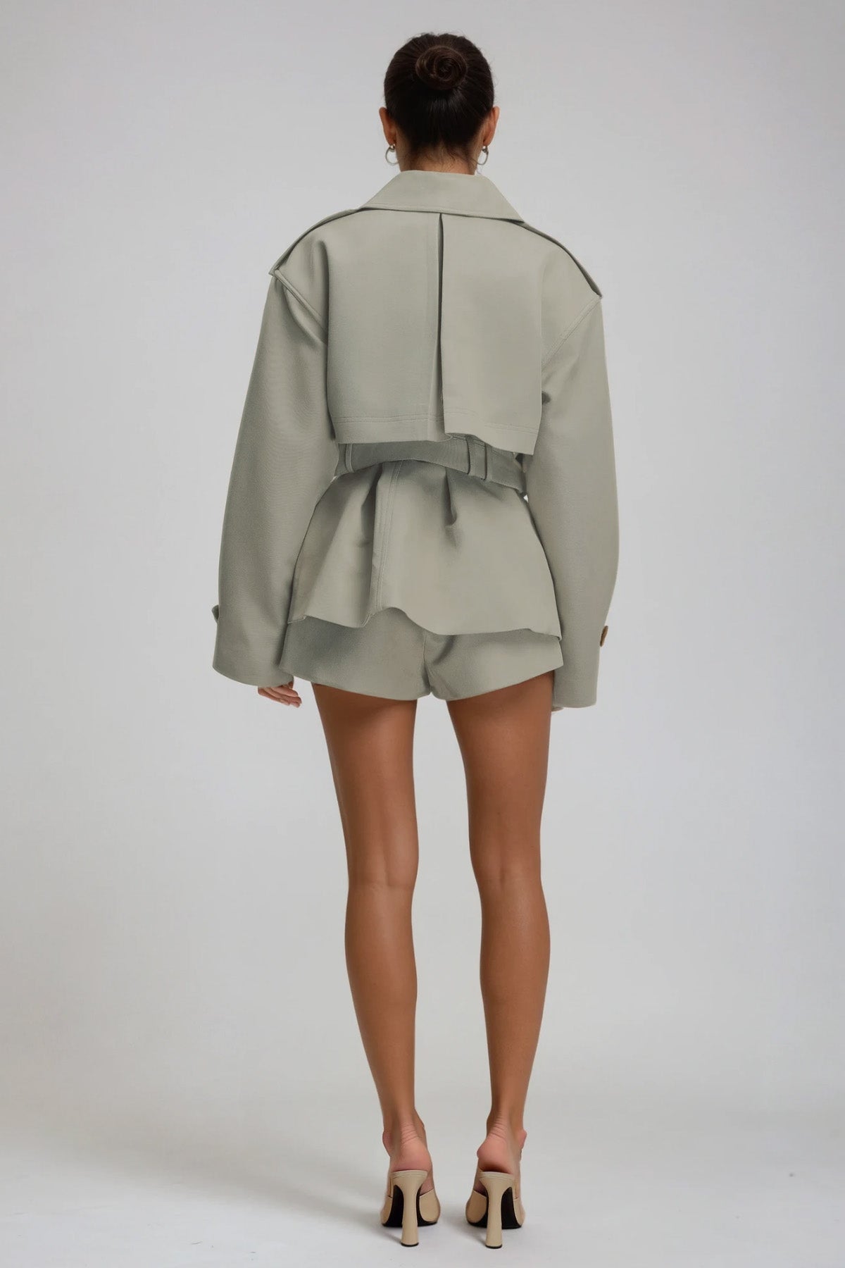 Dejana Trench Coat Pants Set