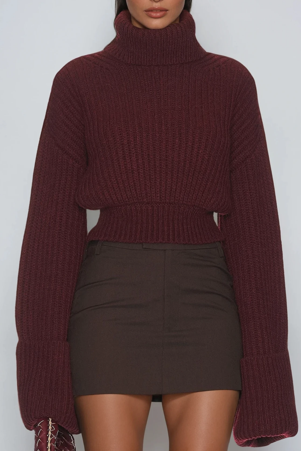 Delfim High Neck Knit Top