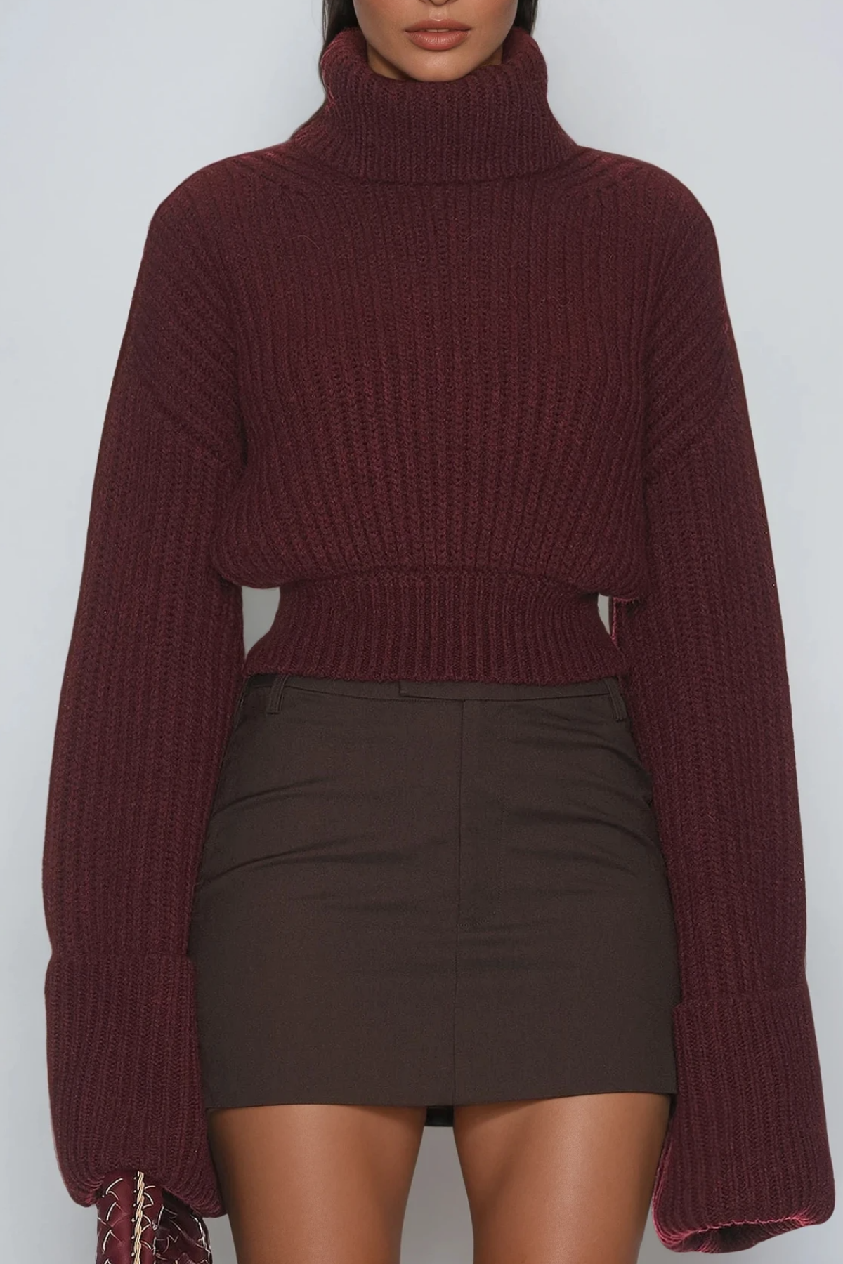 Delfim High Neck Knit Top