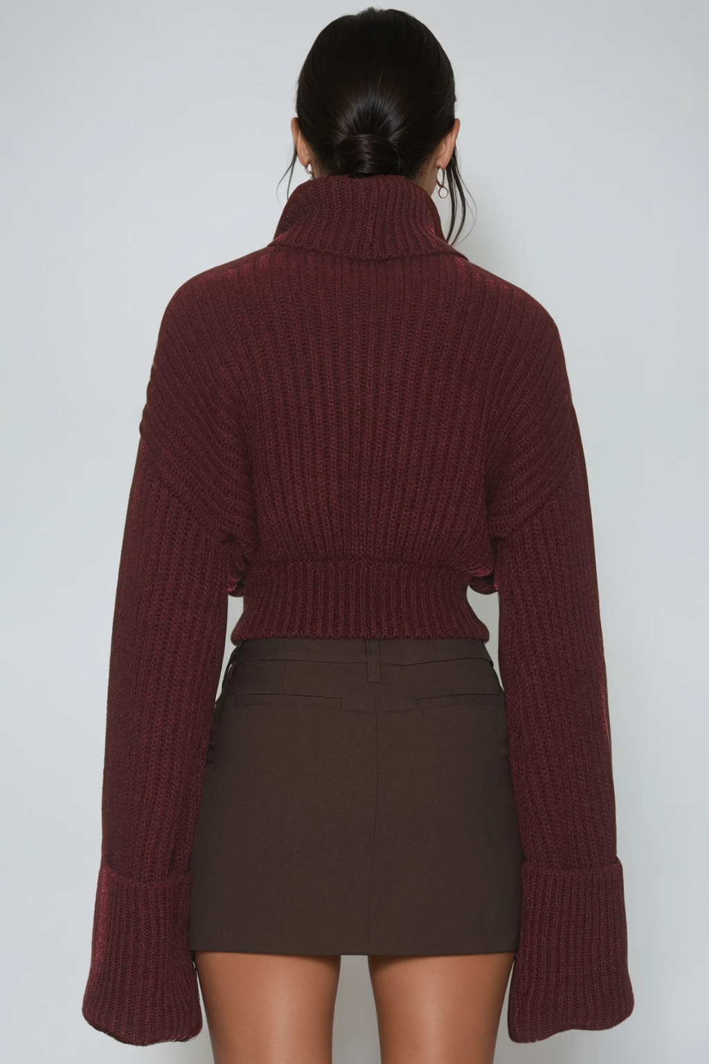 Delfim High Neck Knit Top