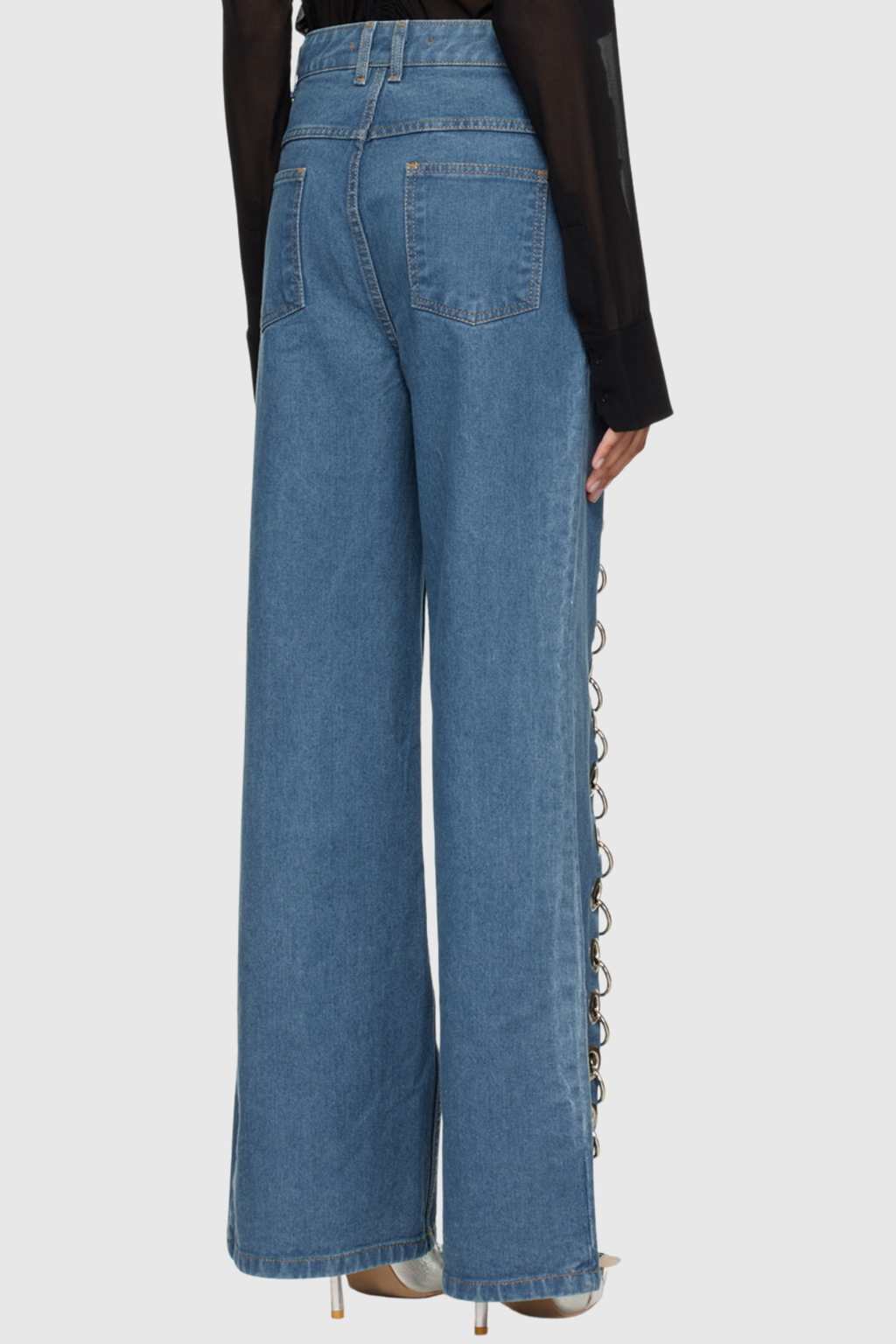 Demi Eyelet Straight Jeans