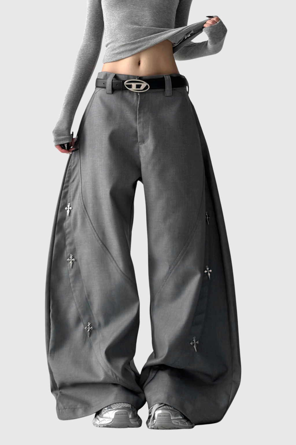 Den Embellished Baggy Pants