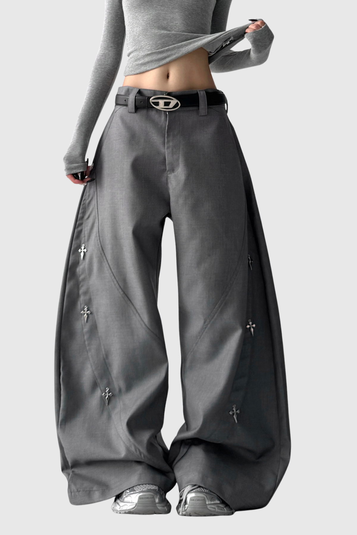 Den Embellished Baggy Pants