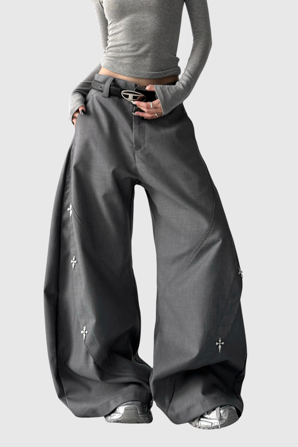 Den Embellished Baggy Pants