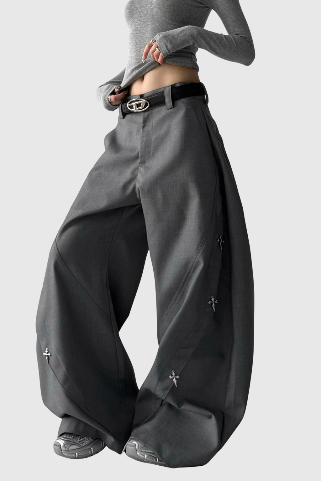 Den Embellished Baggy Pants