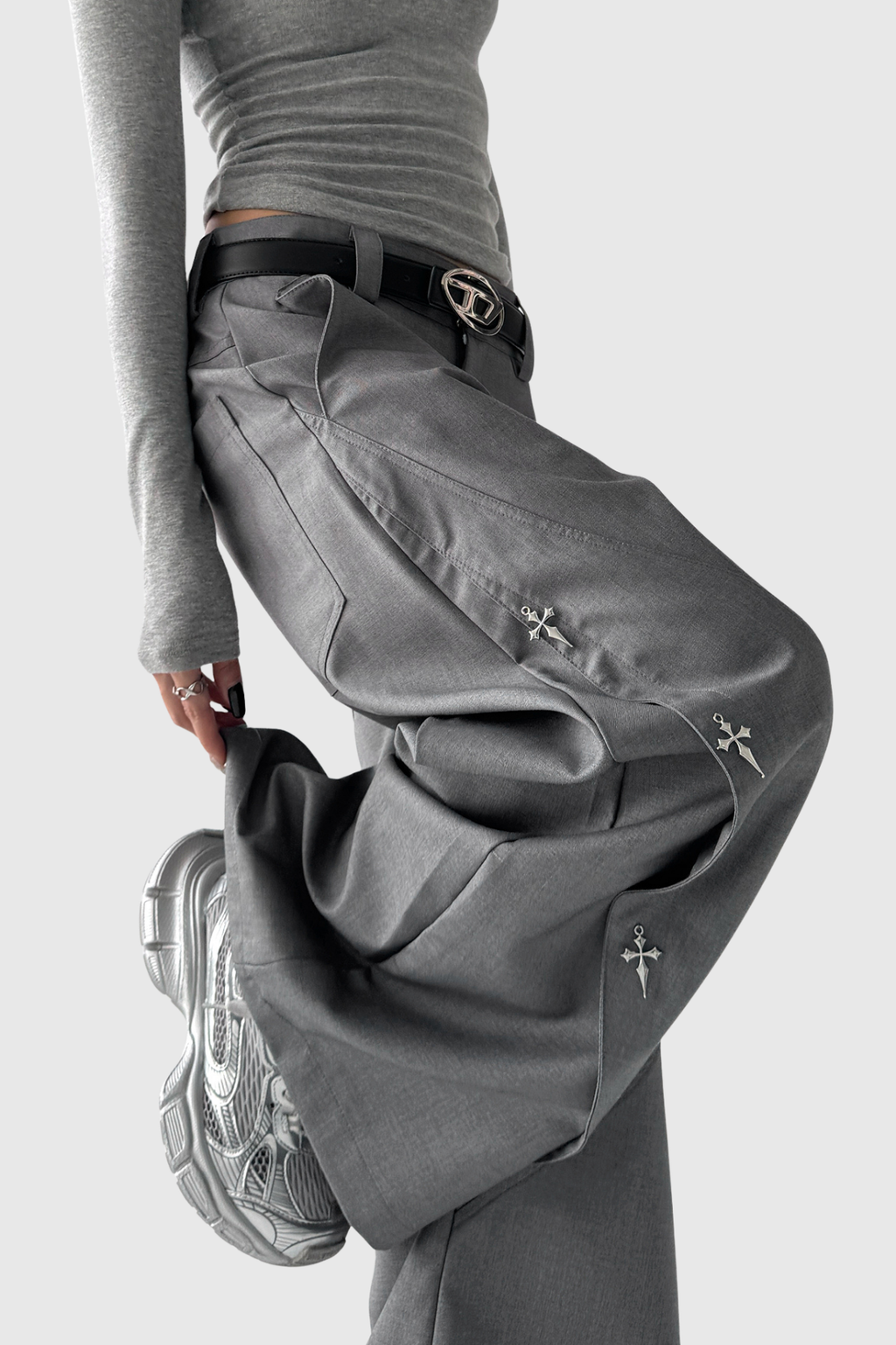 Den Embellished Baggy Pants