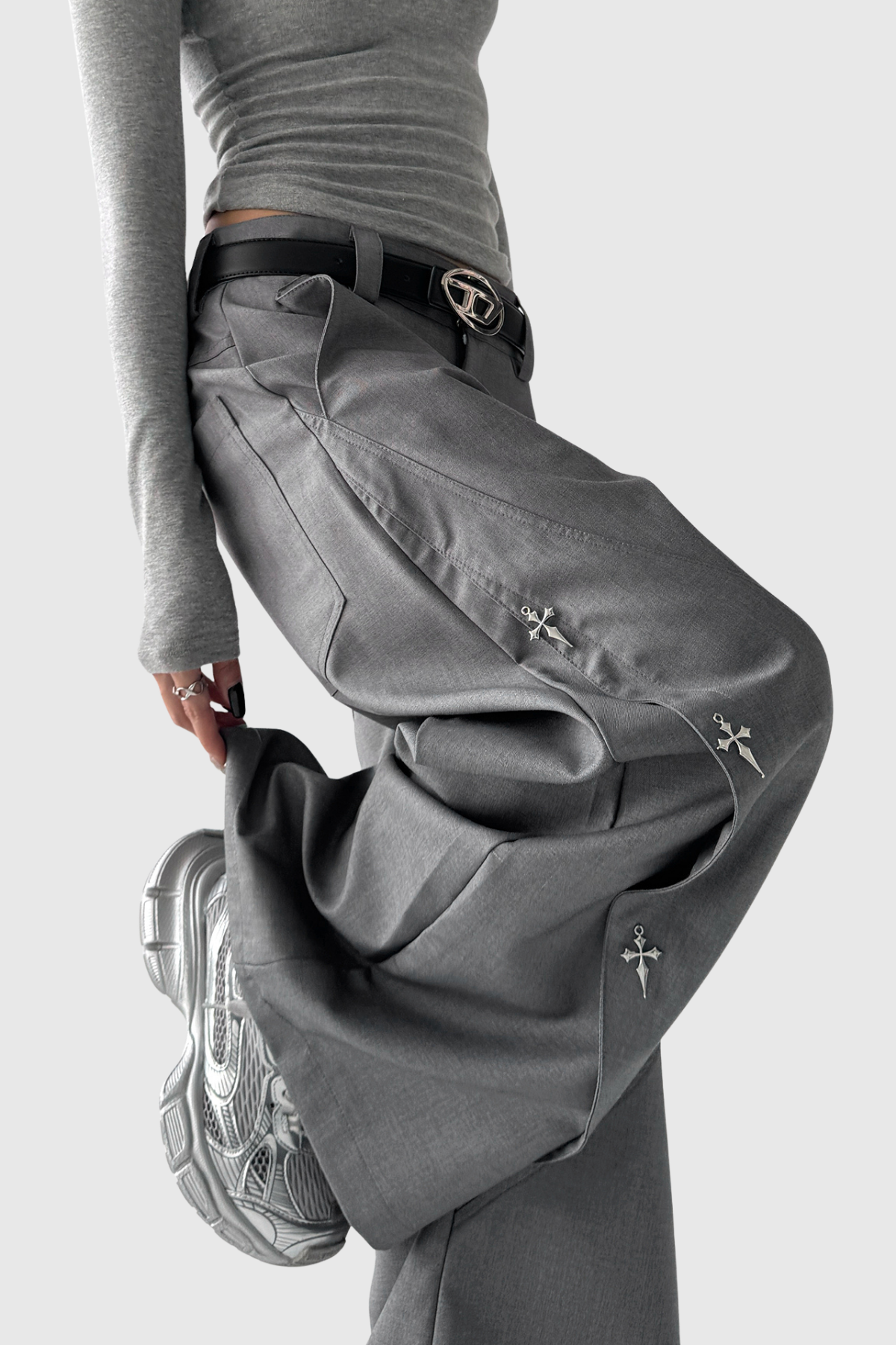 Den Embellished Baggy Pants