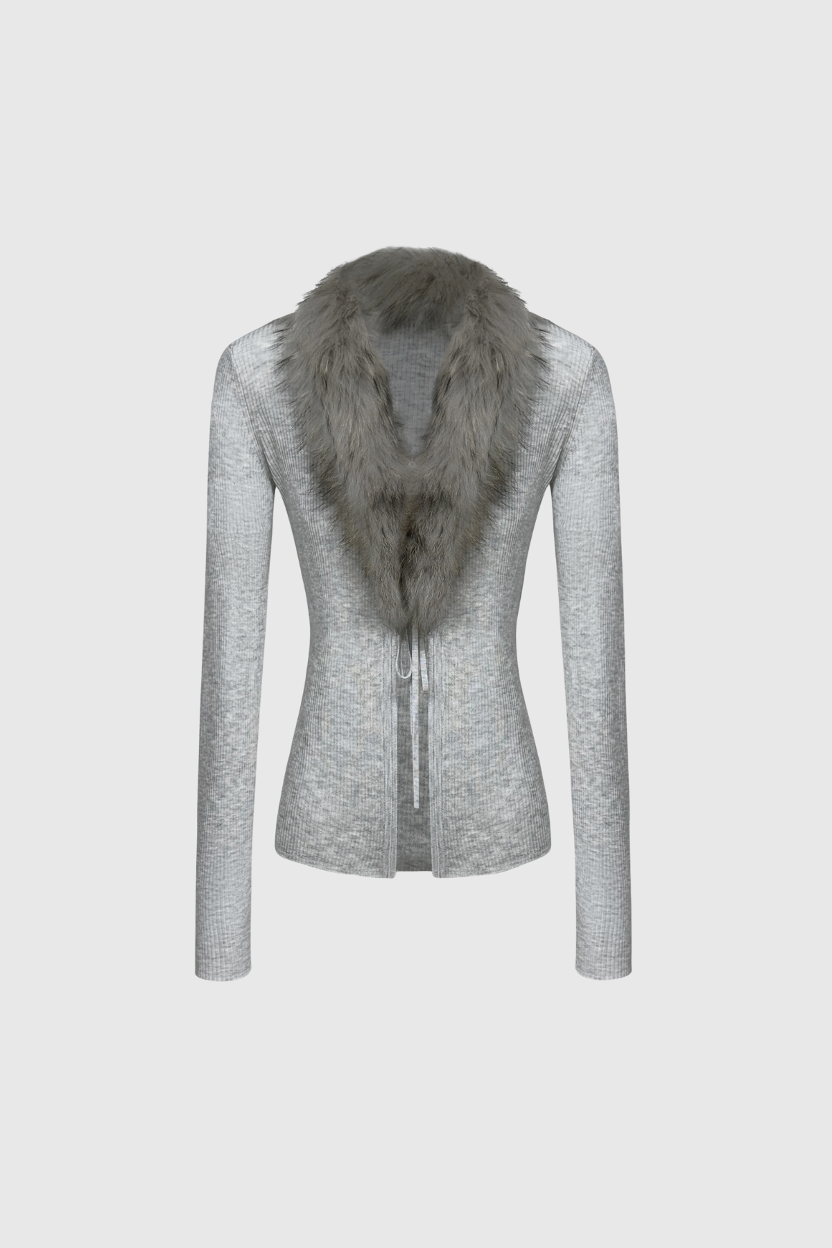 Deniece Faux Fur Knit Jacket
