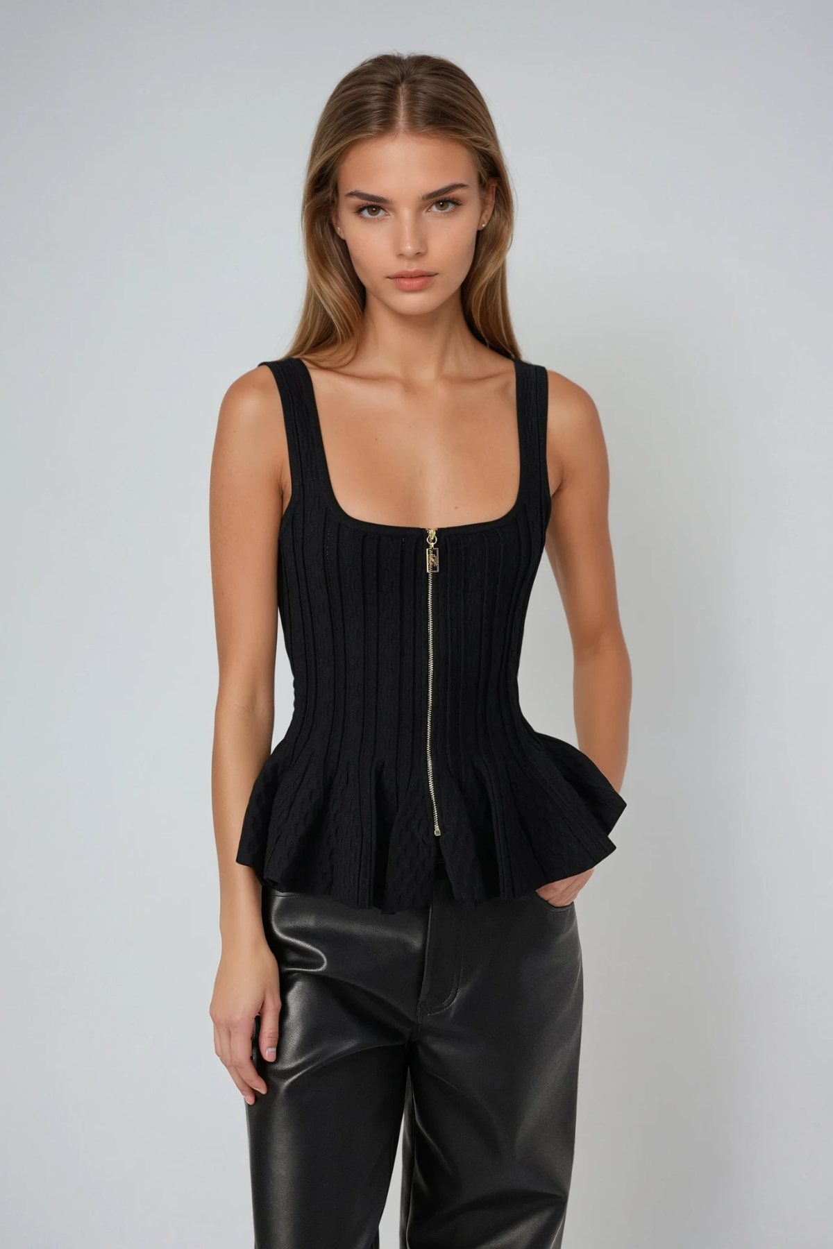 Denisa Bodycon Ruffle Top