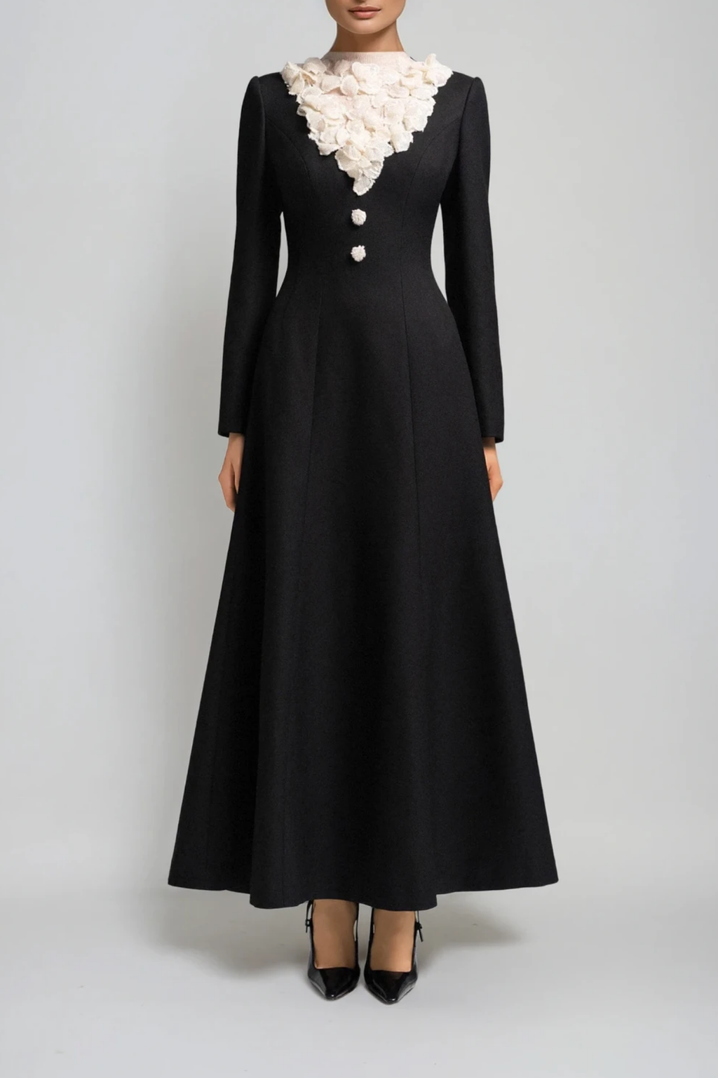 Dennis Deconstruct Flower Maxi Dress