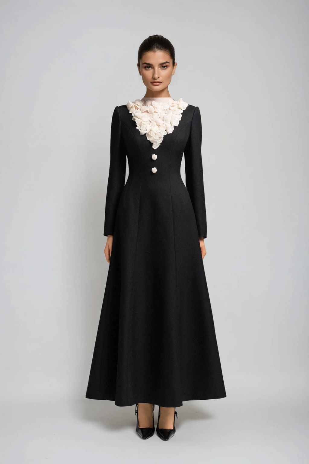 Dennis Deconstruct Flower Maxi Dress