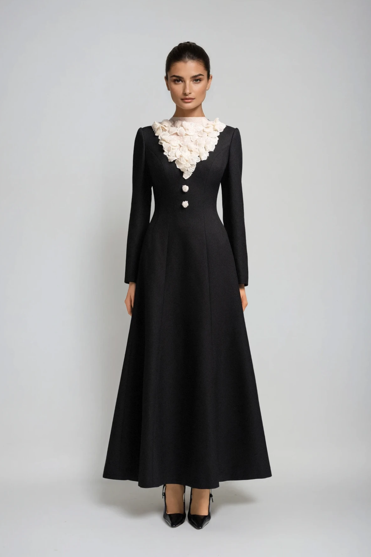 Dennis Deconstruct Flower Maxi Dress