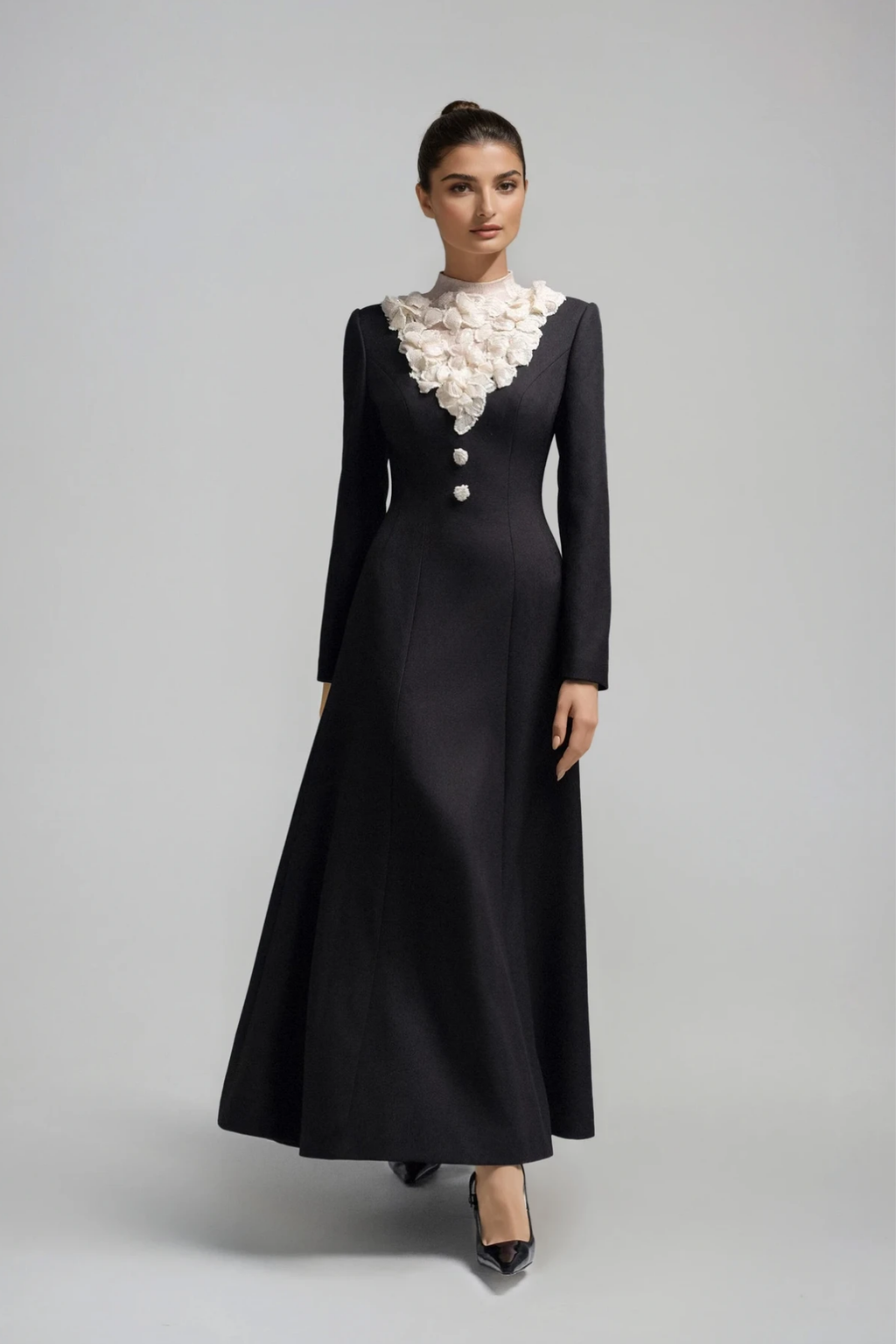 Dennis Deconstruct Flower Maxi Dress