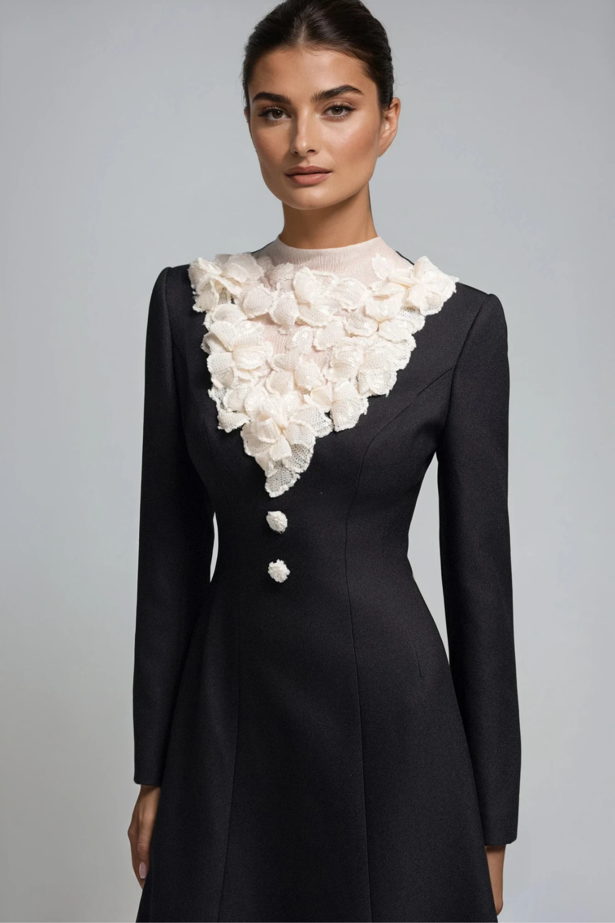 Dennis Deconstruct Flower Maxi Dress