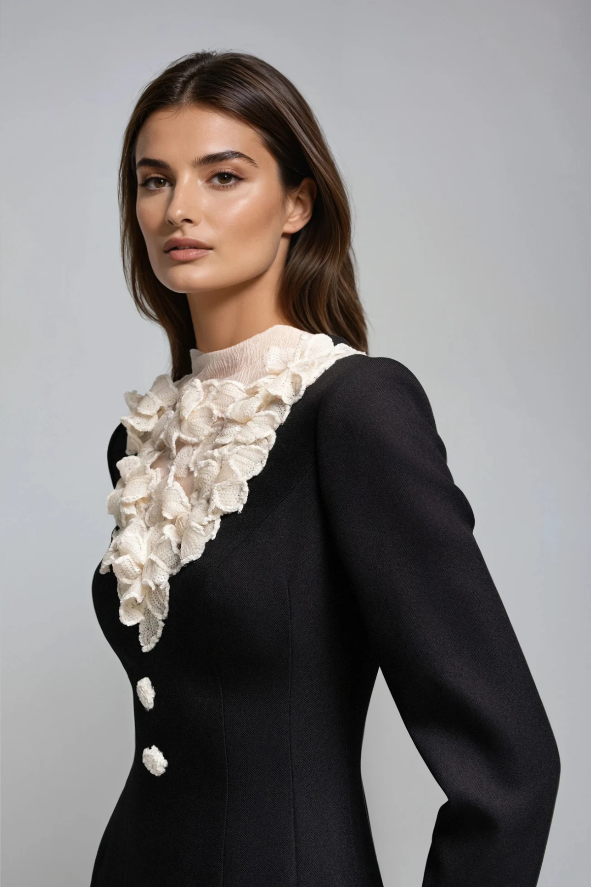 Dennis Deconstruct Flower Maxi Dress