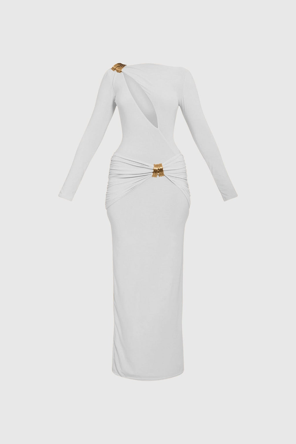 Denton Bodycon Cutout Maxi Dress In White