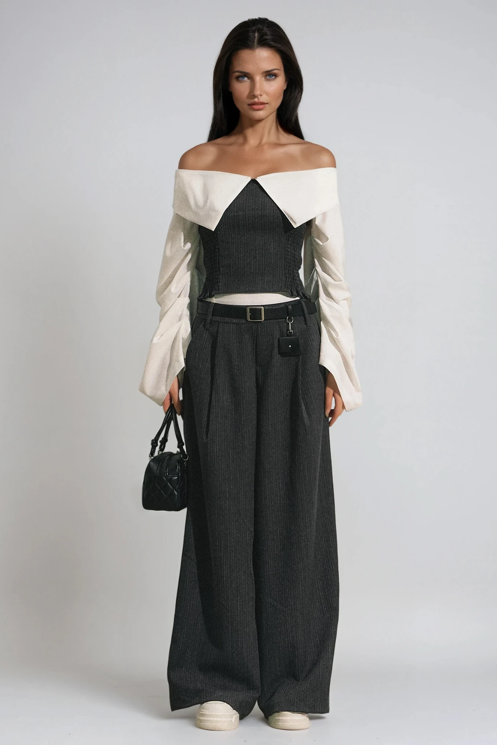 Deryn Off Shoulder Bodycon Pants Set