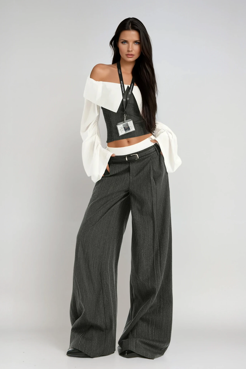 Deryn Off Shoulder Bodycon Pants Set