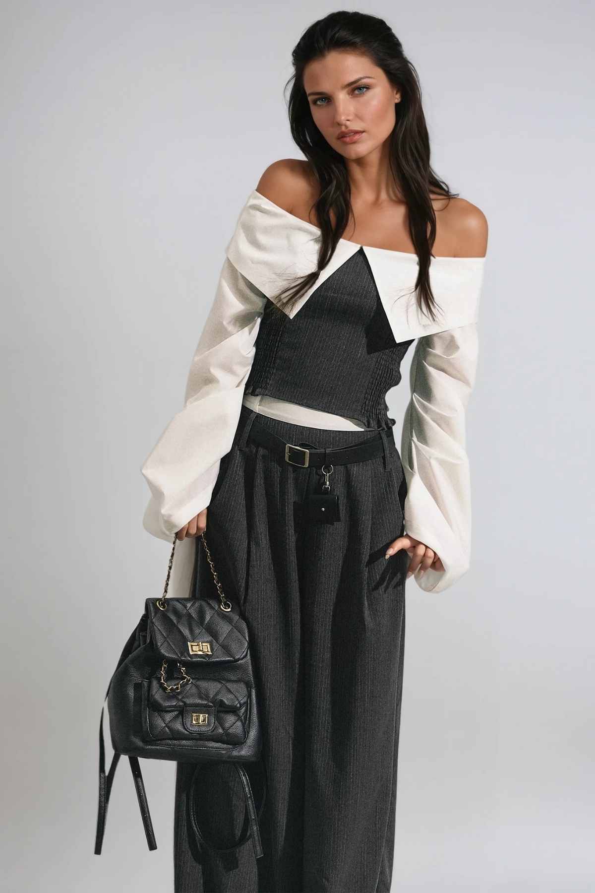 Deryn Off Shoulder Bodycon Pants Set