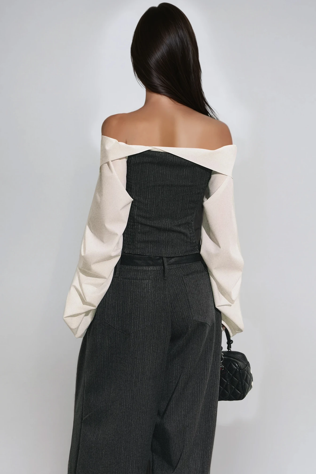 Deryn Off Shoulder Bodycon Pants Set