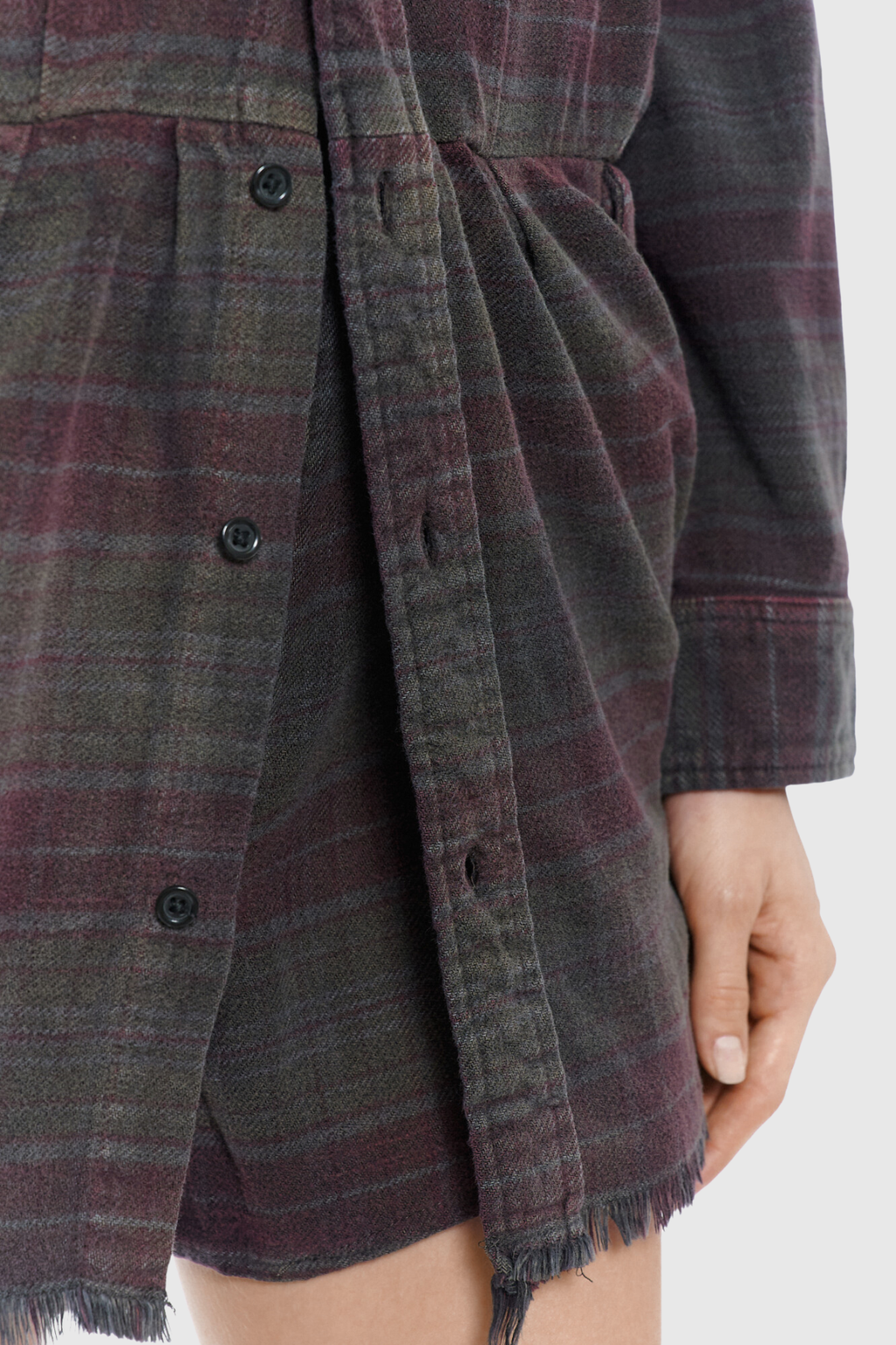 Desiderius Long Sleeve Grid Playsuit