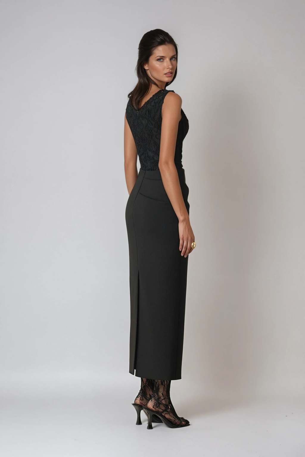 Desiree Sleeveless Deconstruct Maxi Dress