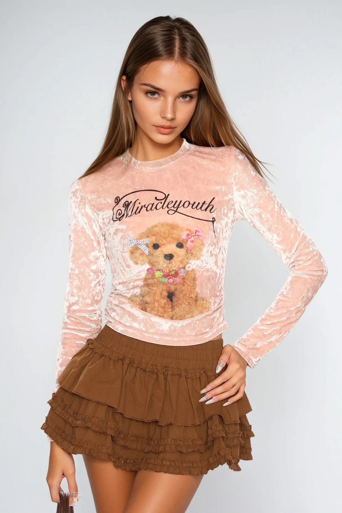 Destinee Print Top In Pink