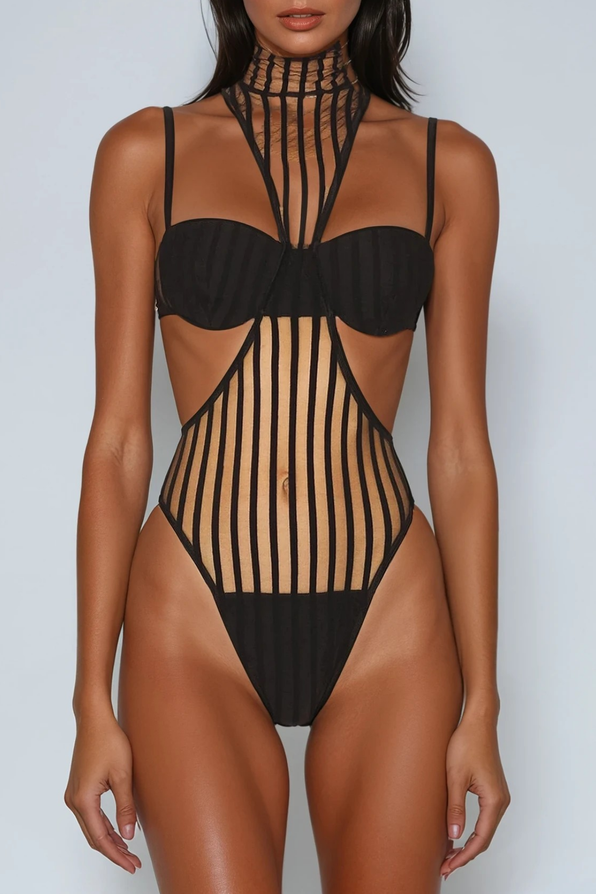 Devan Mesh Cutout Bodysuit