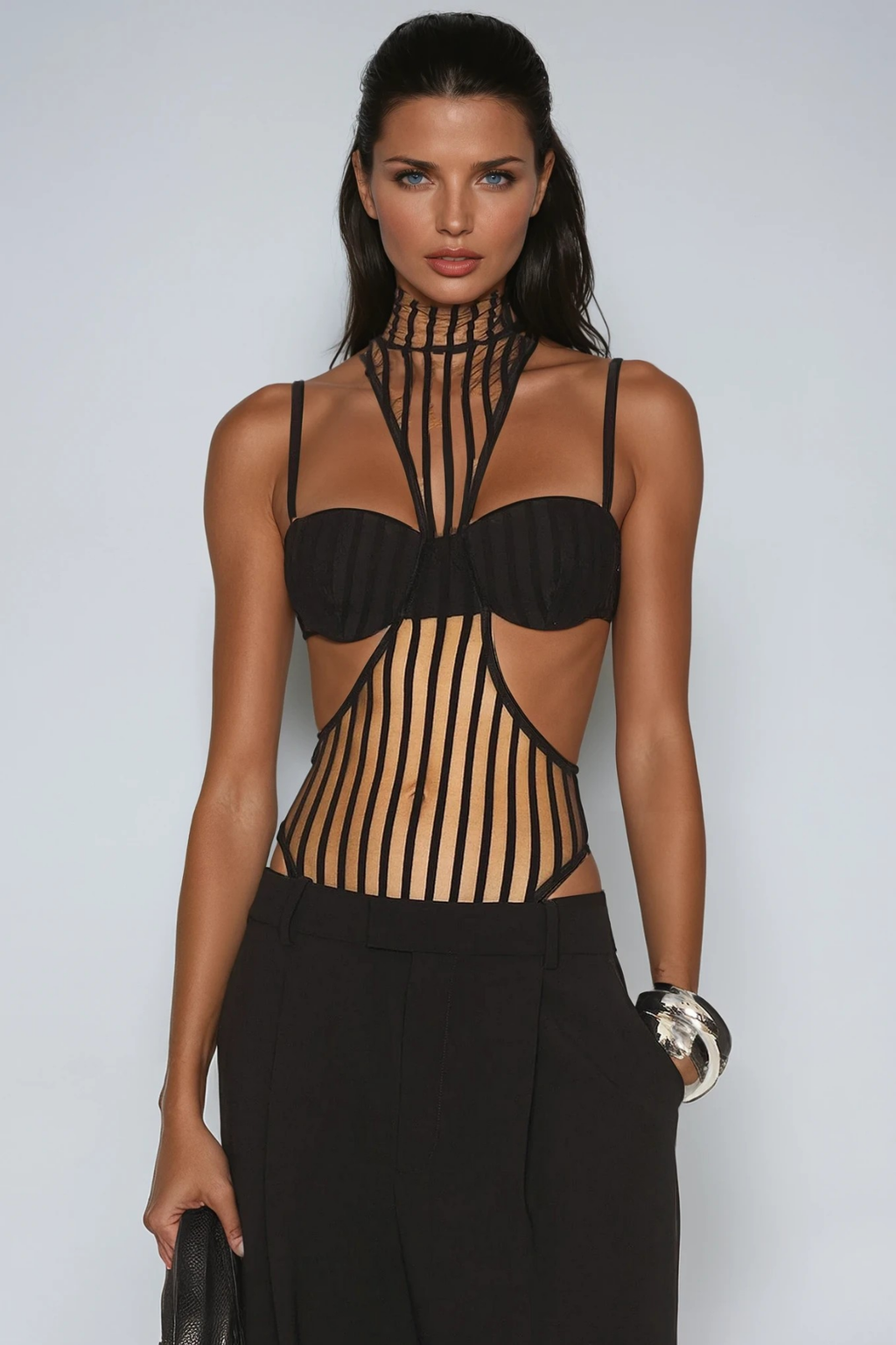 Devan Mesh Cutout Bodysuit
