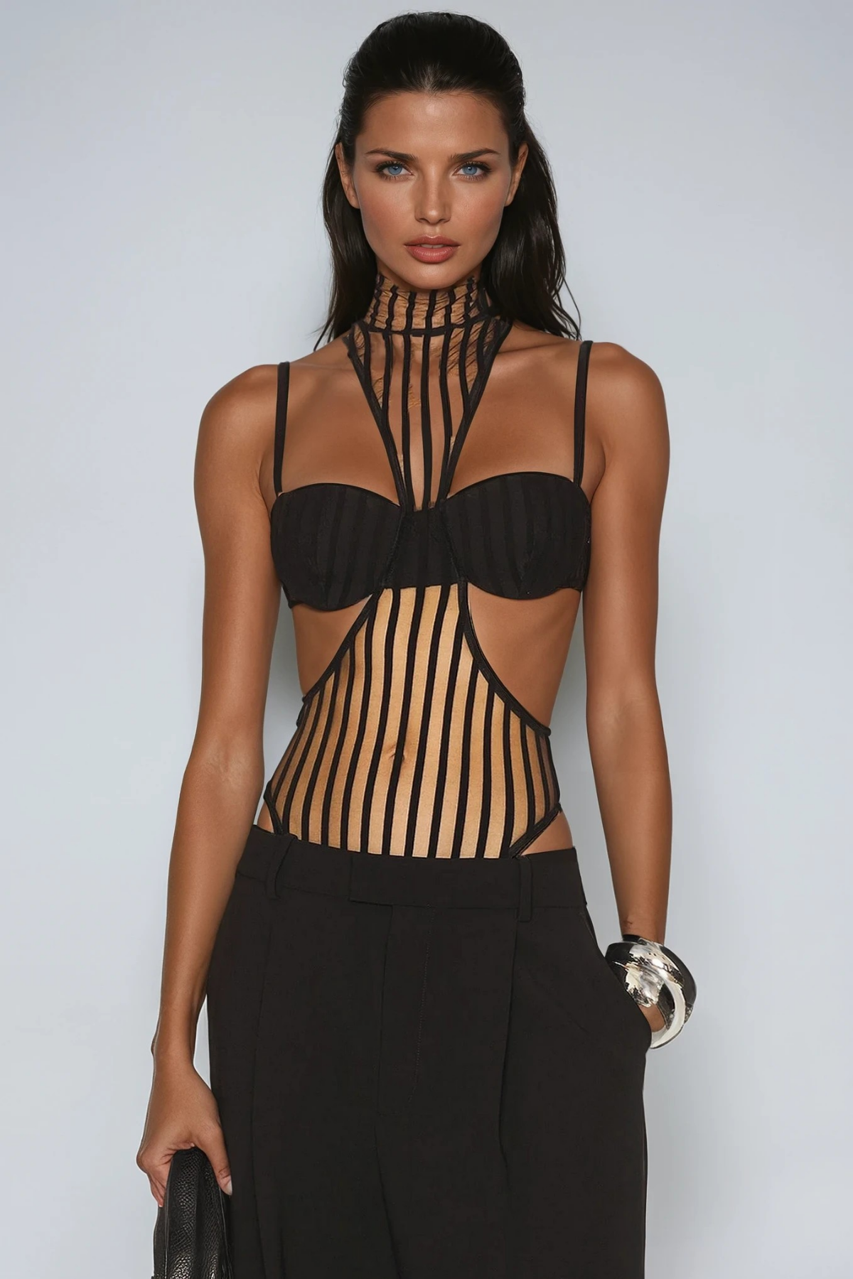 Devan Mesh Cutout Bodysuit