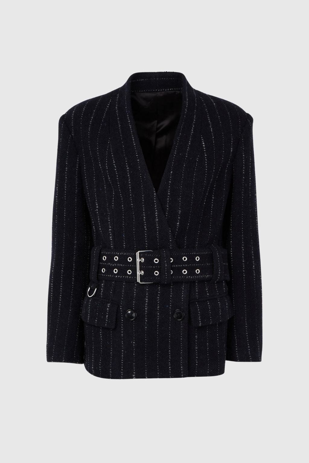 Devante Stripe Belt Jacket